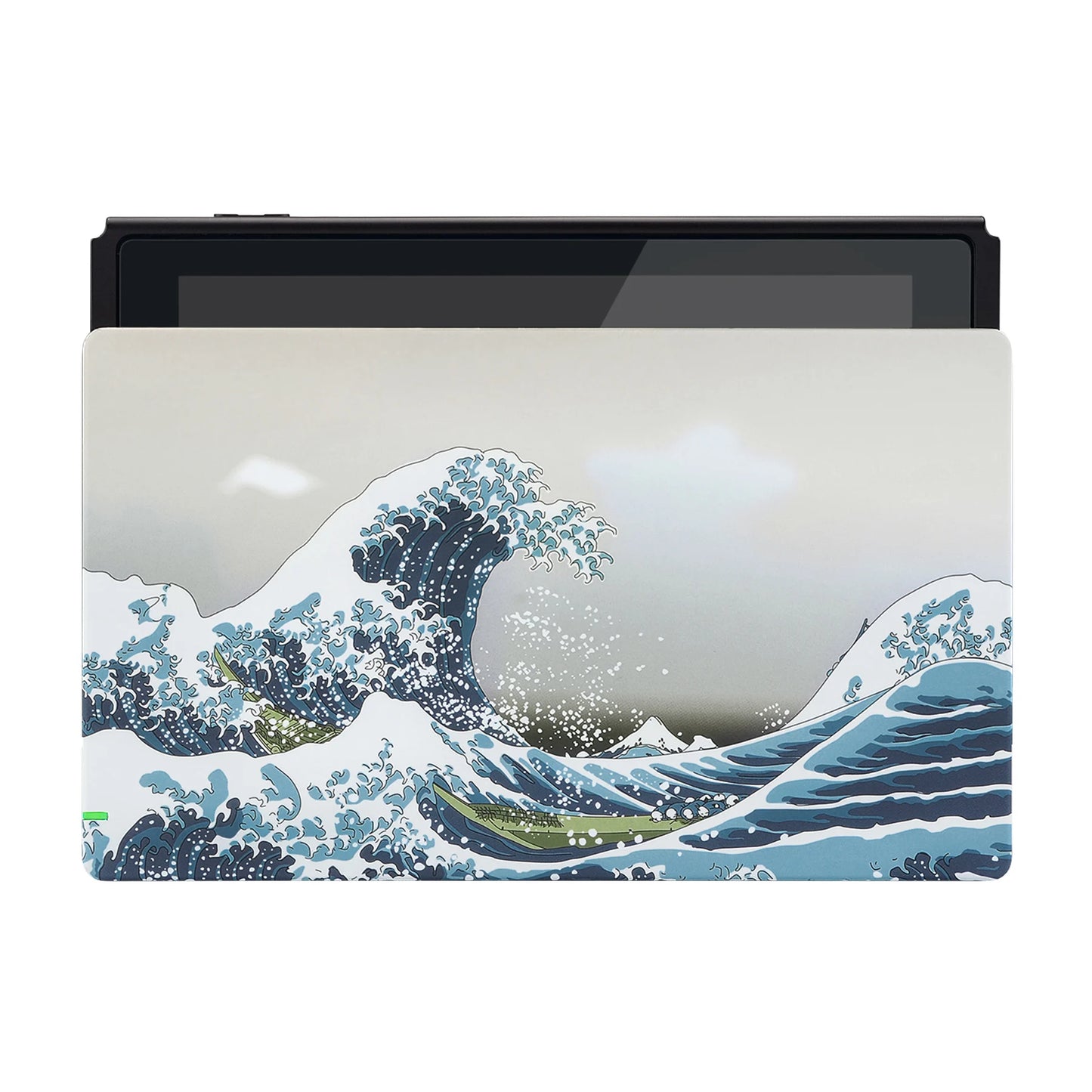 eXtremeRate Custom The Great Wave Soft Touch Grip Faceplate DIY Replacement Housing Shell for Nintendo Switch Dock