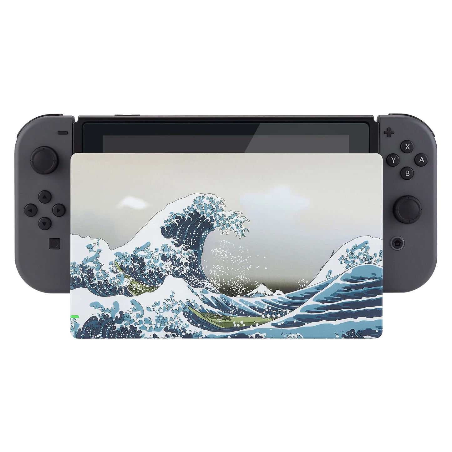 eXtremeRate Custom The Great Wave Soft Touch Grip Faceplate DIY Replacement Housing Shell for Nintendo Switch Dock