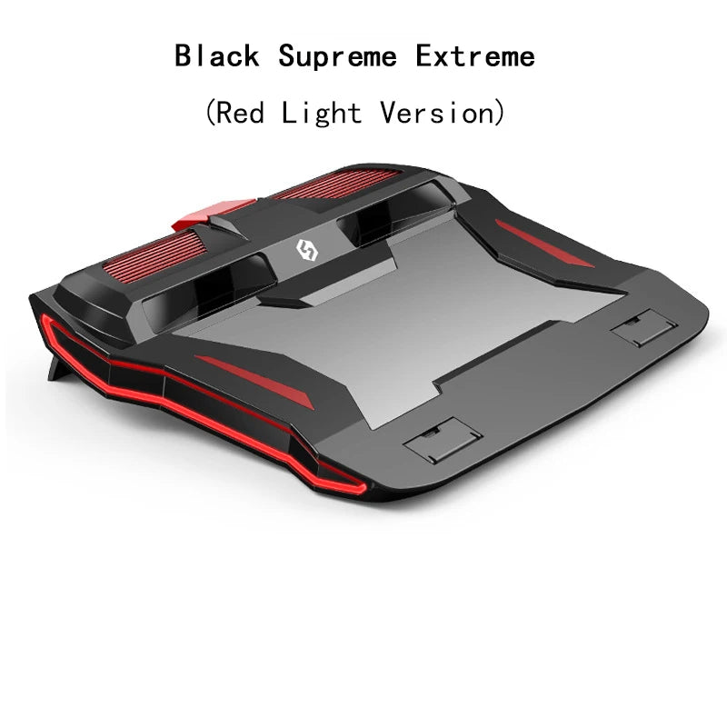 Gaming Laptop Cooler 2 Powerful Turbocharged Fans With RGB Light Laptop Cooling Pad Adjustable Notebook Stand For 12-17 inch