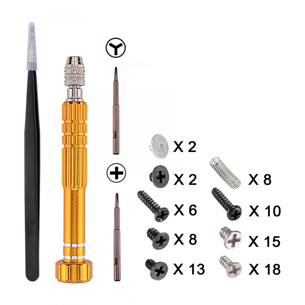 eXtremeRate Cross Opening Screwdrivers Kit, Assemble Disassemble Tools Set for Nintendo Switch Console JoyCon