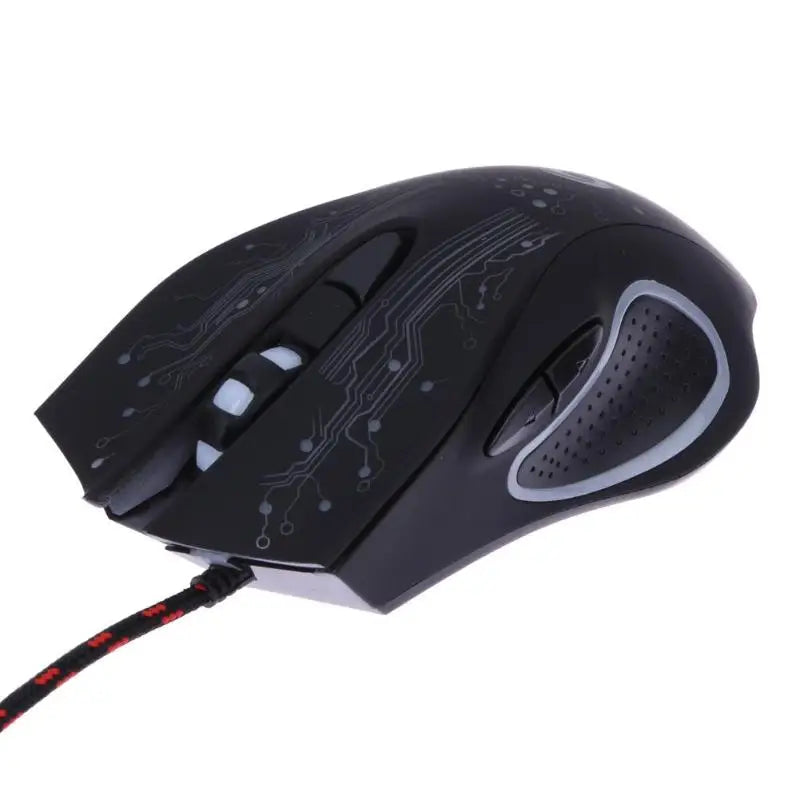 VODOOL USB Wired Gaming Mouse 6 Buttons 3200 DPI Adjustable LED Optical Computer Game Mouse Gamer Mice For LOL PC Desktop Laptop