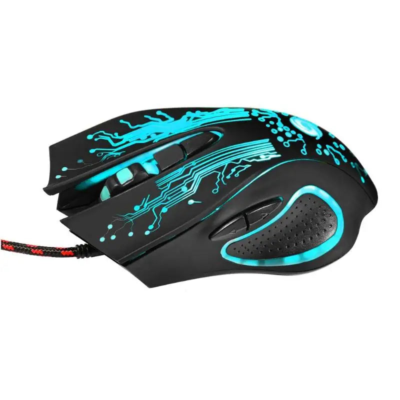 VODOOL USB Wired Gaming Mouse 6 Buttons 3200 DPI Adjustable LED Optical Computer Game Mouse Gamer Mice For LOL PC Desktop Laptop