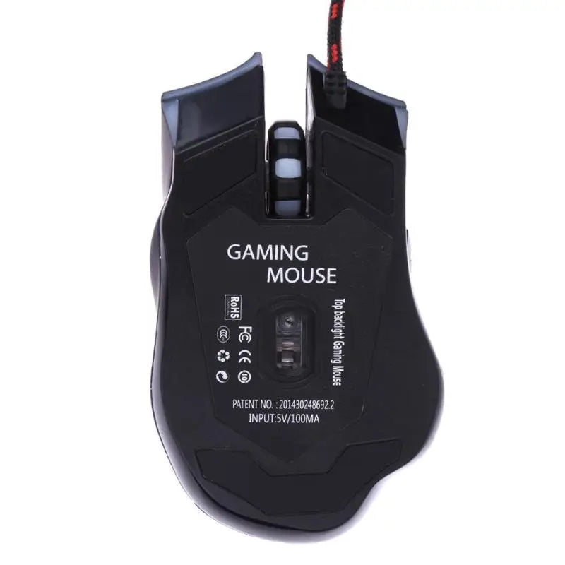 VODOOL USB Wired Gaming Mouse 6 Buttons 3200 DPI Adjustable LED Optical Computer Game Mouse Gamer Mice For LOL PC Desktop Laptop