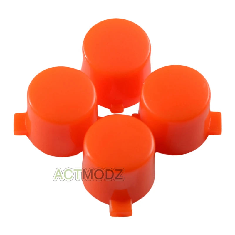 eXtremeRate Solid Red Green Orange Yellow Pink Purple Blue Black Action Buttons Repair for PS4 All Model Controller