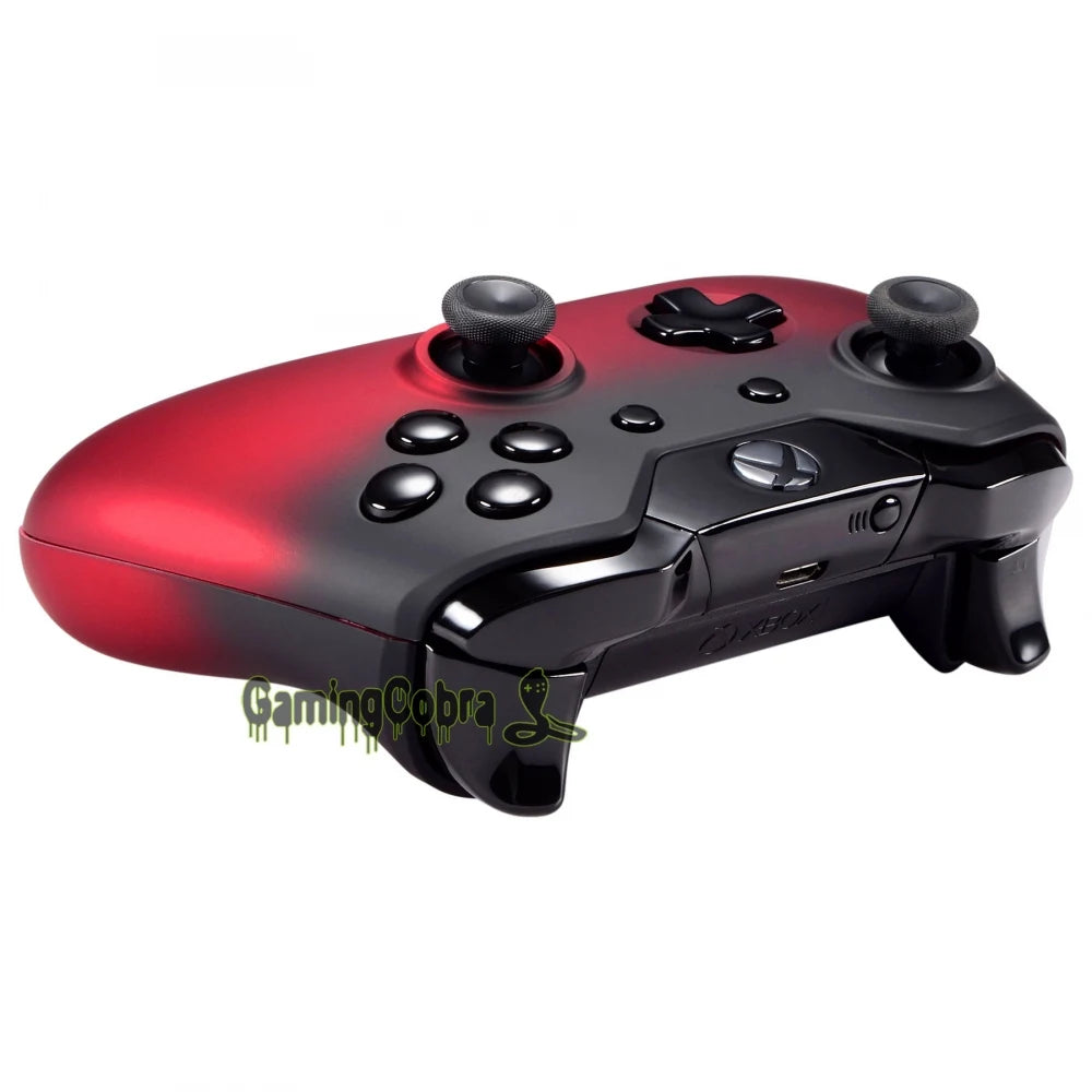 eXtremeRate Custom parts Cover Shadow Red Panel with Front Shell Faceplate for Xbox One Controller