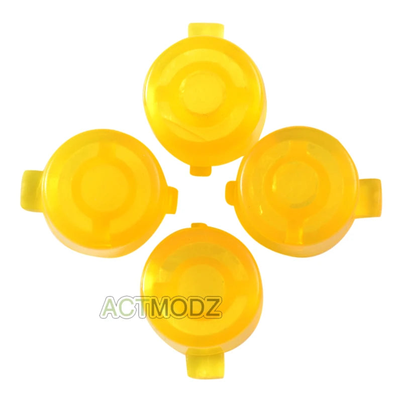 eXtremeRate Customized Action Buttons Kits for PS4 All Model Controller Transparent Red Green Yellow Blue Black White