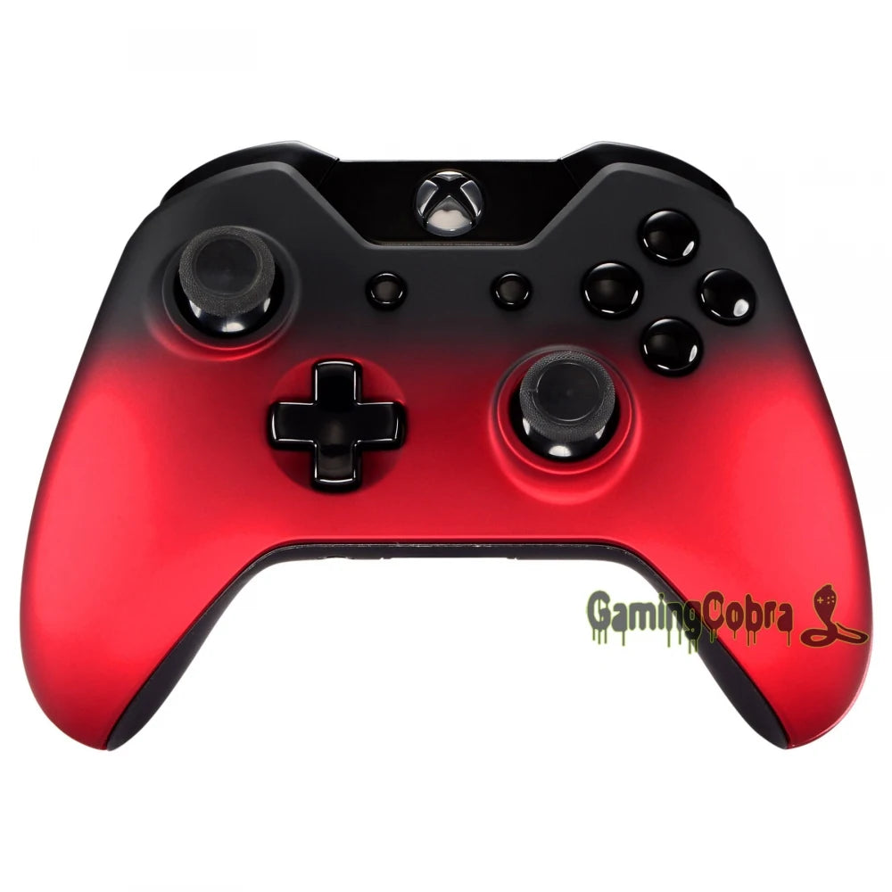 eXtremeRate Custom parts Cover Shadow Red Panel with Front Shell Faceplate for Xbox One Controller