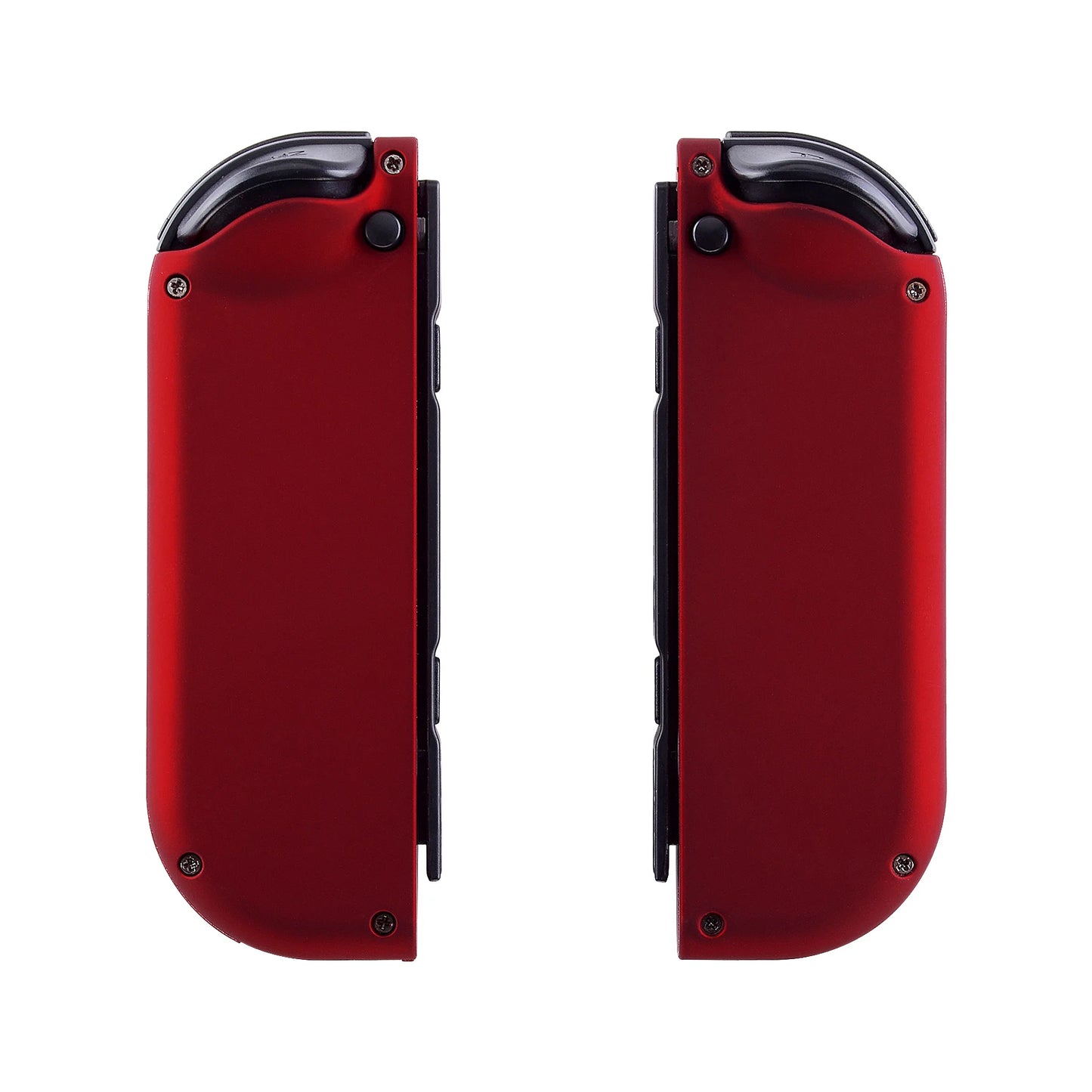 eXtremeRate Replacement Soft Touch Red Housing With Full Set Buttons Custom Shell Case for Nintendo Switch JoyCon & OLED JoyCon