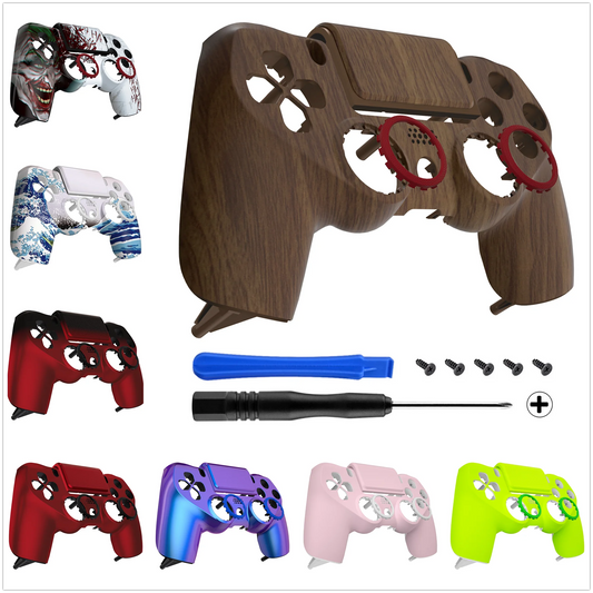 eXtremeRate Ghost Replacement Faceplate Touchpad Cover Redesigned Shell Compatible with PS4 Slim Pro Controller JDM-040/050/055