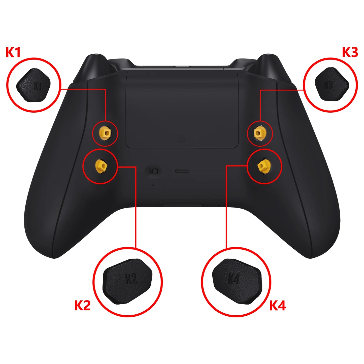 eXtremerate Hope Remap Kit Redesigned K1 K2 K3 K4 Back Buttons Paddles & Toggle Switch for Xbox Core Wireless Controller