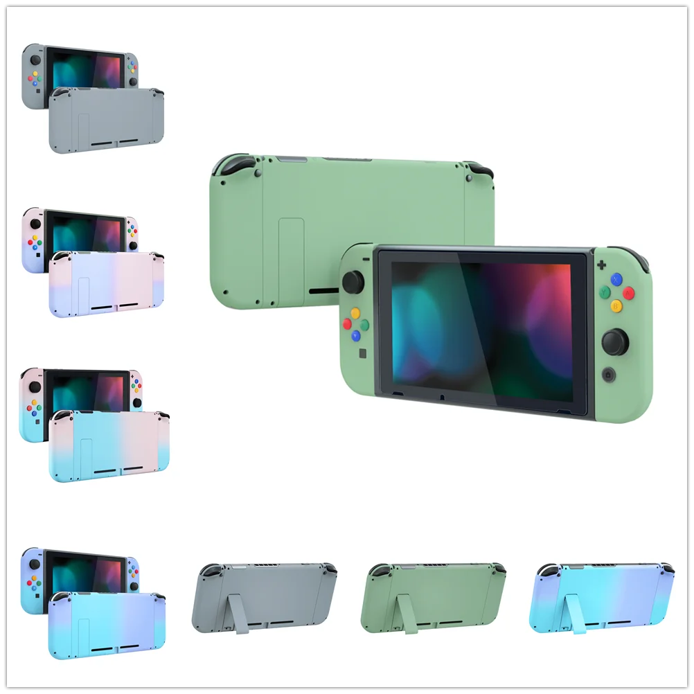 eXtremeRate Replacement Shell Back Plate Controller Housing with Full Set Button for Nintendo Switch Console & JoyCon