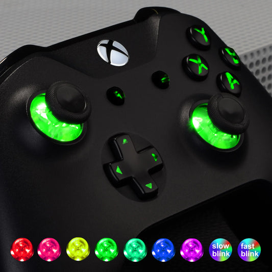 eXtremeRate Multi-Colors Luminated (DTF) LED Kit for Xbox One Standard Xbox One S / X Controller, D-pad Thumbstick ABXY Buttons