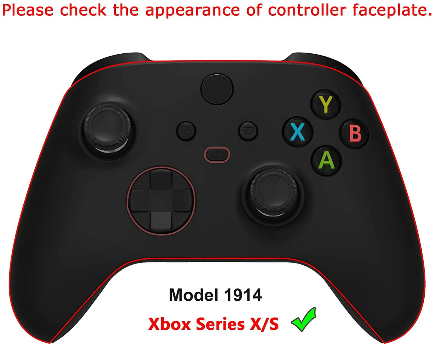 eXtremeRate Custom Pattern Part Faceplate,Soft Touch Grip Front Housing Shell Case for Xbox Series X/S (Xbox Core) Controller