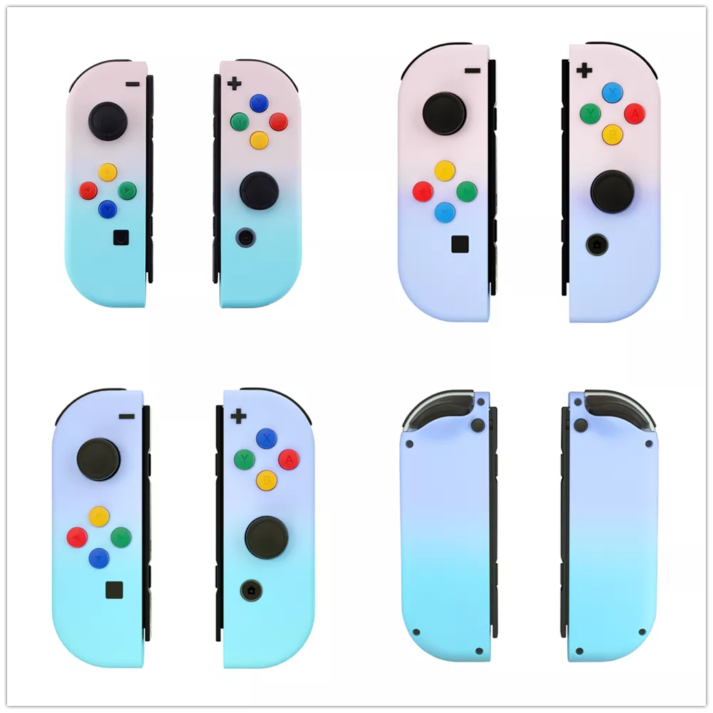 eXtremeRate Controller Housing Shell Case With Colorful Buttons Repair Kits for NS Switch JoyCon & OLED