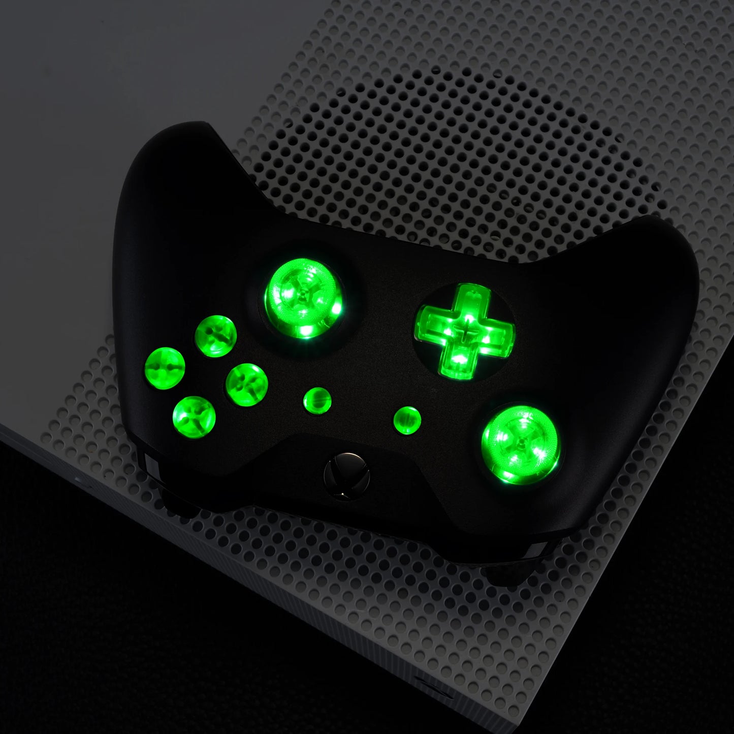 eXtremeRate Multi-Colors Luminated (DTF) LED Kit for Xbox One Standard Xbox One S / X Controller, D-pad Thumbstick ABXY Buttons