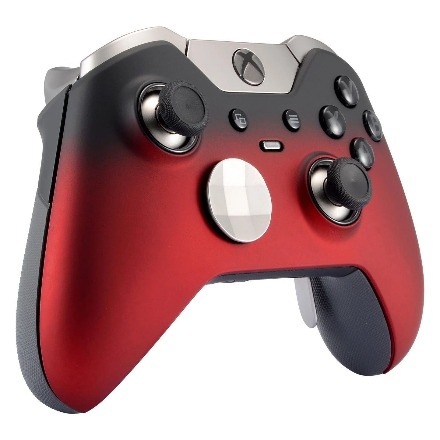 eXtremeRate Top Front Housing Shell Faceplate Cover for Xbox One Elite Controller - Shadow Red