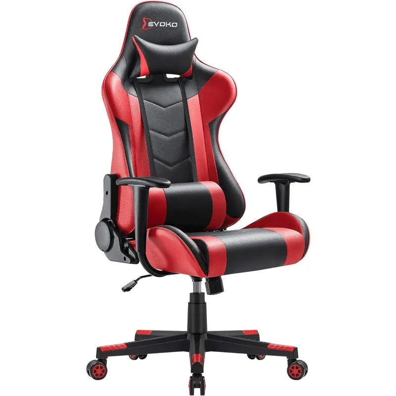 Devoko Ergonomic Gaming Chair Racing Style Adjustable Height High-Back PC Computer Chair with Headrest and Lumbar Support