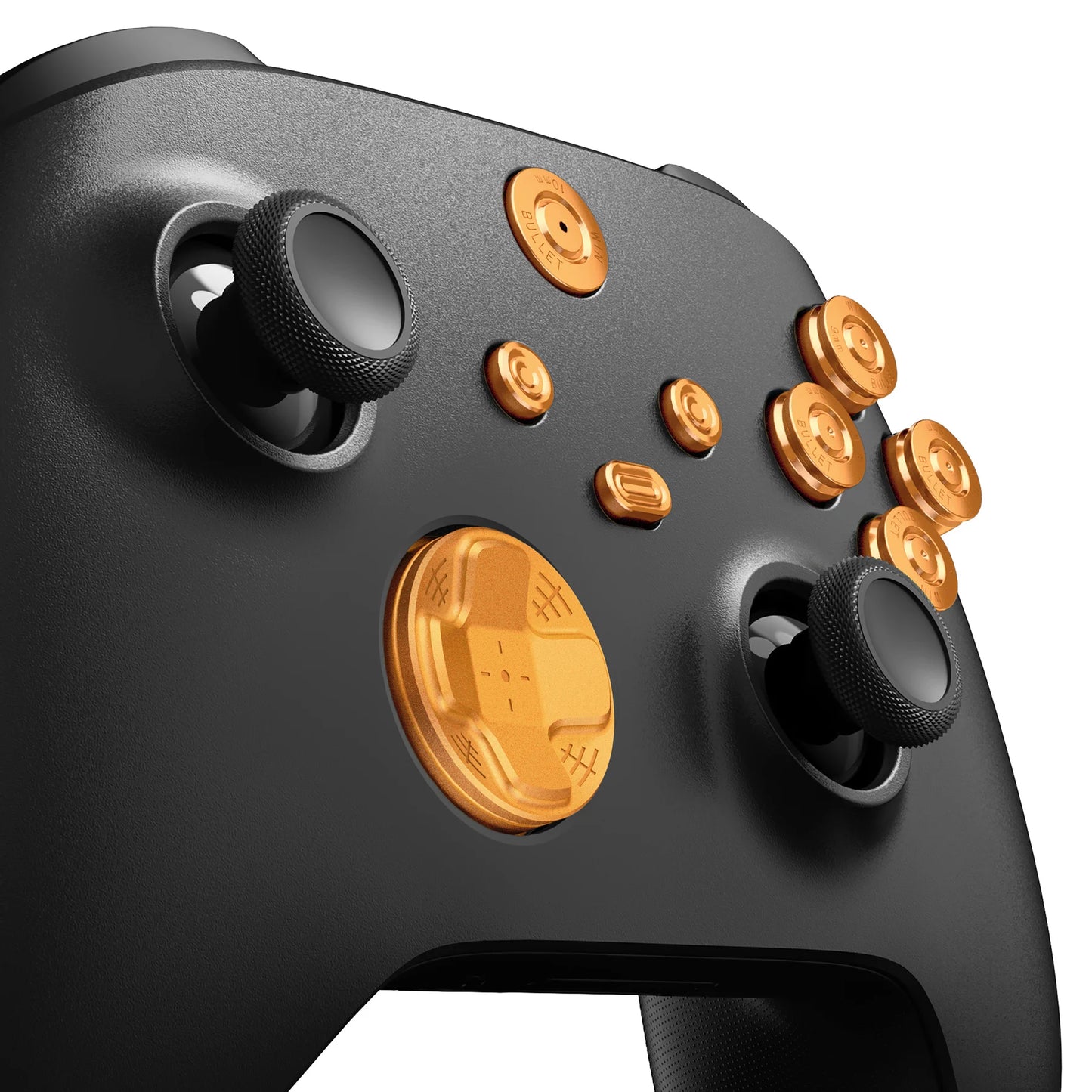 eXtremeRate 9 in 1 Custom Metal Buttons for Xbox Core Wireless Controller, Home ABXY Bullet Buttons for Xbox Series X/S