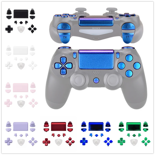 eXtremeRate Customized Full Set Buttons L1R1 L2R2 Dpad Home Share Options w/ Tools for PS4 Slim Pro Controller CUH-ZCT2