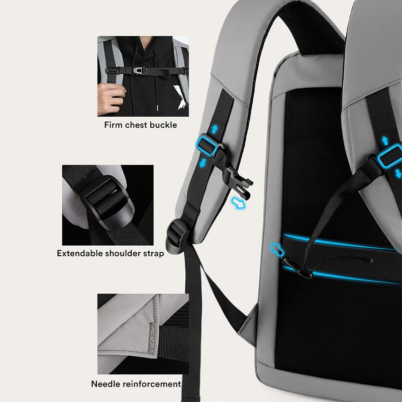 New Hard Shell Backpack For Men 17.3 Inch Laptop Business Backpack Double Opening Waterproof E-sport Gaming Backpack Travel Bags